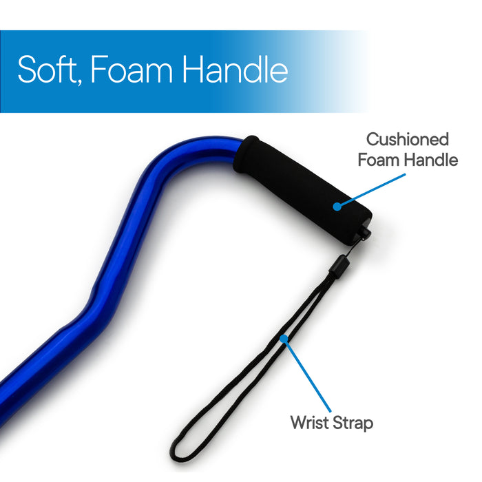 RMS - Folding Offset Cane (Blue)
